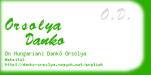orsolya danko business card